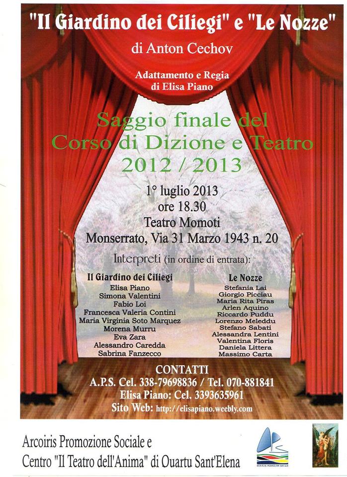 Locandina saggio di dizione e teatro 2013