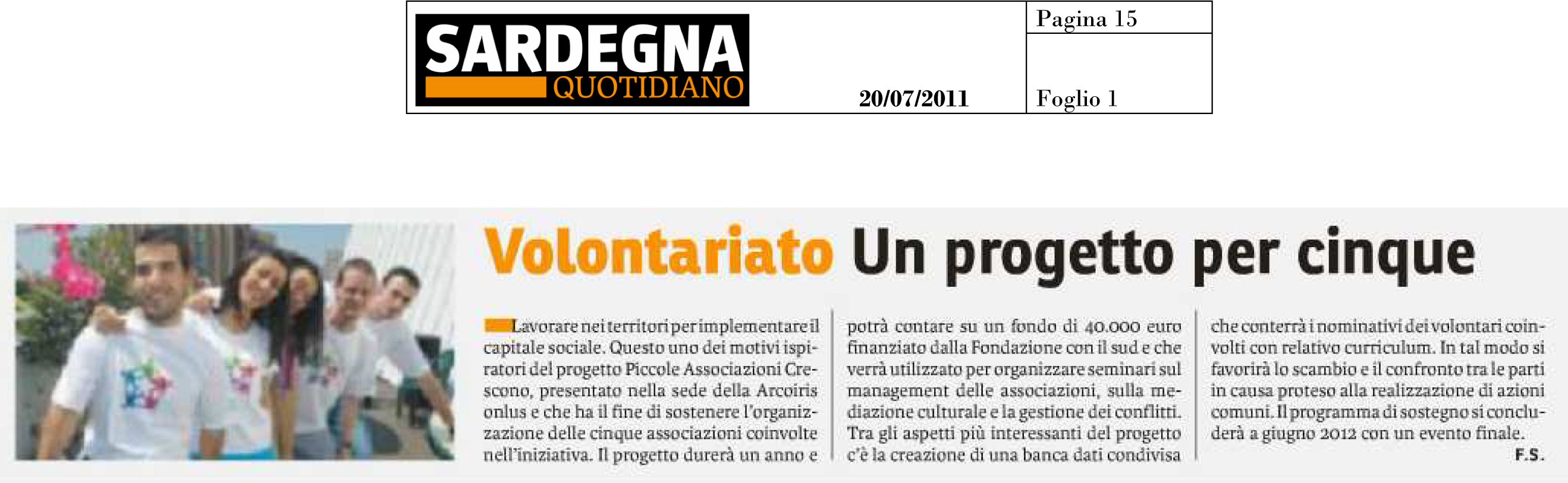 2011-07-20 - Sardegna Quotidiano